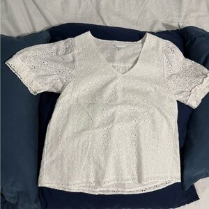 Draper James - Women’s- White Top - Small